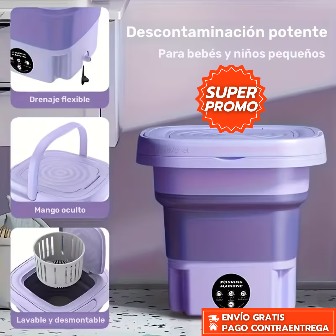 Lavadora Portátil Maclehose™ - Mini Lavadora De Bajo Consumo, Perfecta Para Espacios Reducidos Y Viajes, Que Deja Tu Ropa Impecable En Minutos.