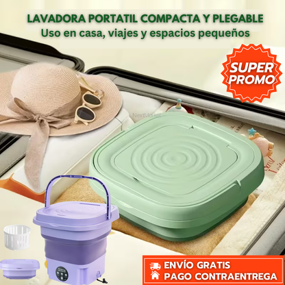 Lavadora Portátil Maclehose™ - Mini Lavadora De Bajo Consumo, Perfecta Para Espacios Reducidos Y Viajes, Que Deja Tu Ropa Impecable En Minutos.
