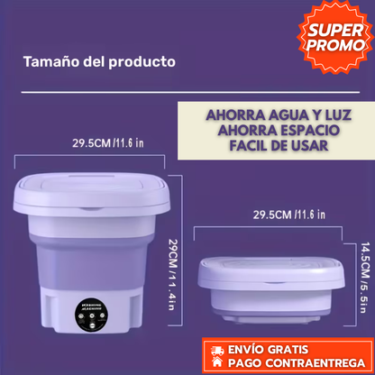 Lavadora Portátil Maclehose™ - Mini Lavadora De Bajo Consumo, Perfecta Para Espacios Reducidos Y Viajes, Que Deja Tu Ropa Impecable En Minutos.